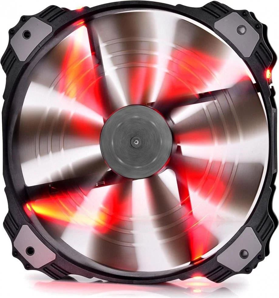 200мм DEEPCOOL < DP-FLED-XFAN200RD > XFAN 200 (3пин, 200x200x32мм, 26.3дБ, 700об / мин)
