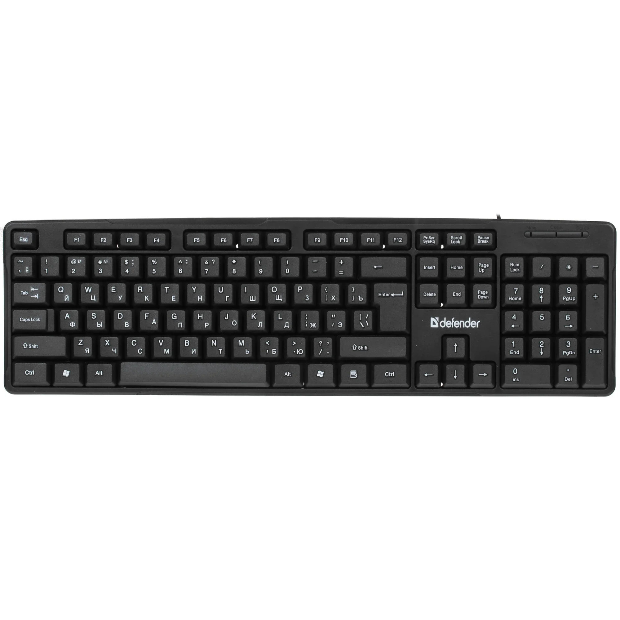 Клавиатура проводная DEFENDER Next (Следующий) HB-440 черный (USB, 104 клавиши) (45440)
