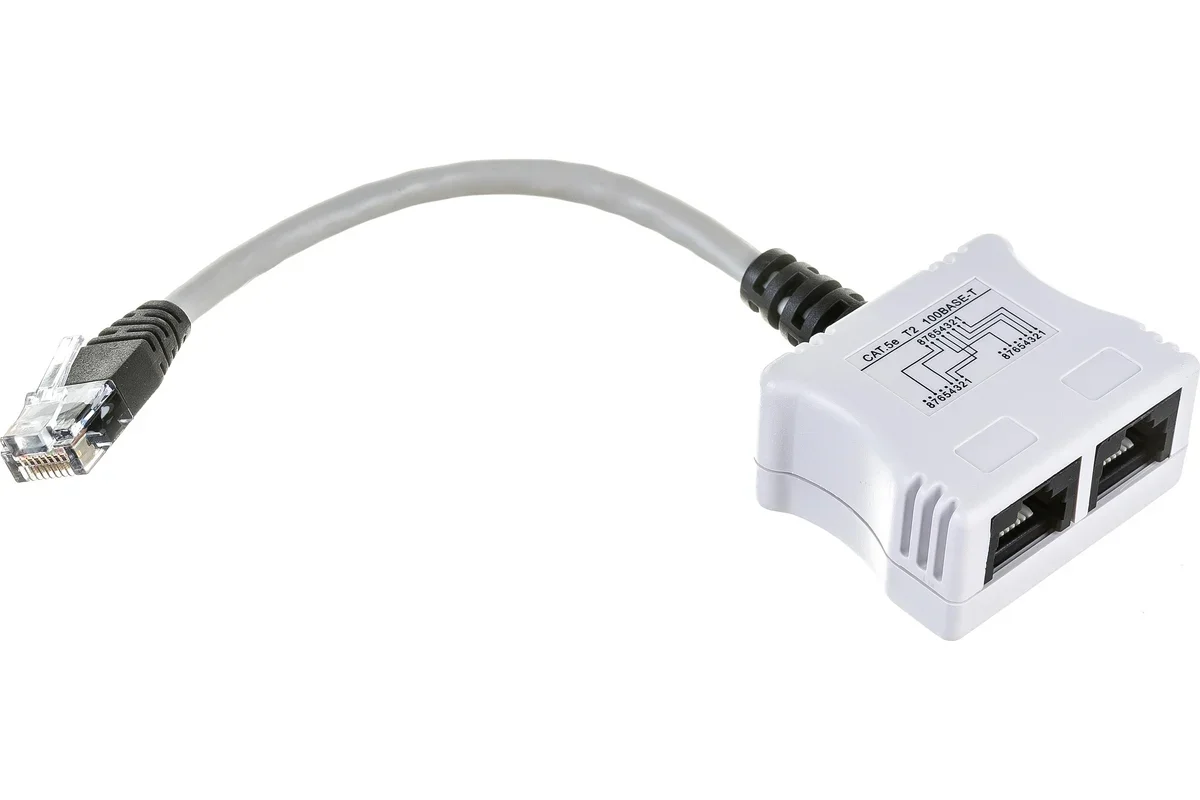 Разветвитель 4Pr.T568A/T568B -> 2 x 2Pr.10BASE-T Siemon