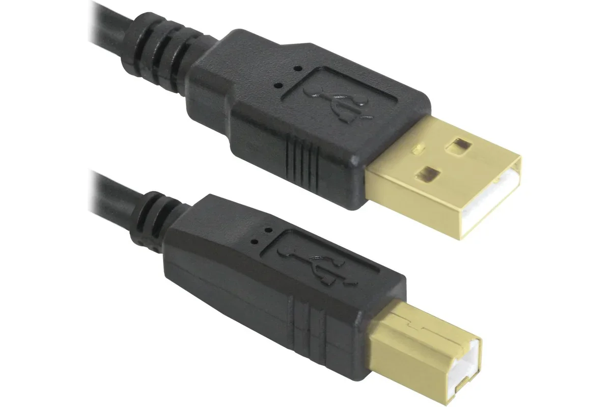 Defender USB04-10 PRO Кабель USB 2.0 для соед. 3.0м AM/BM,gold конт, 2фер.фил. (87431)