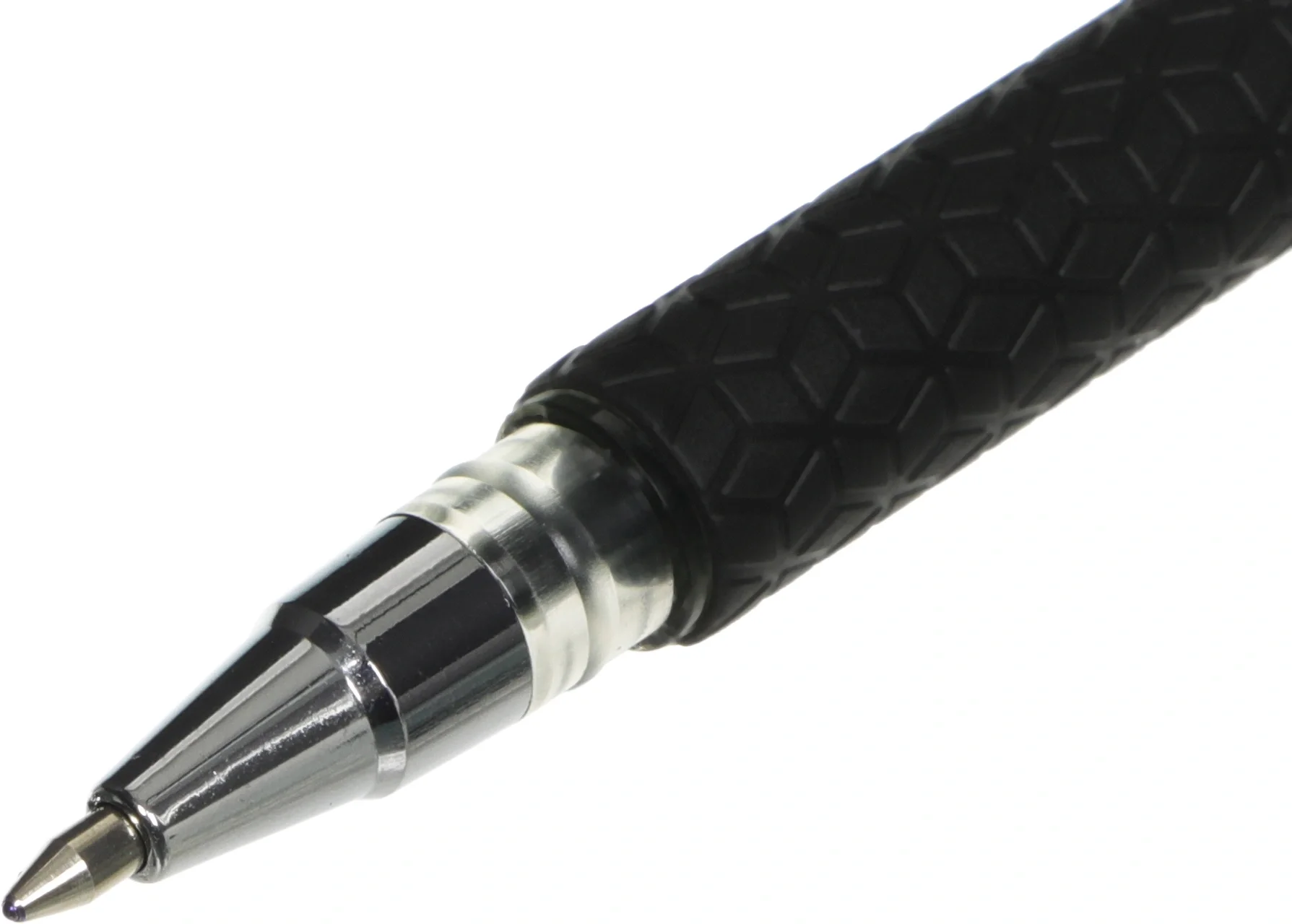 Ручка шариковая Deli Arrow EQ10-BL синий мет./синий, d=0.7мм, синие чернила, резиновая манжета