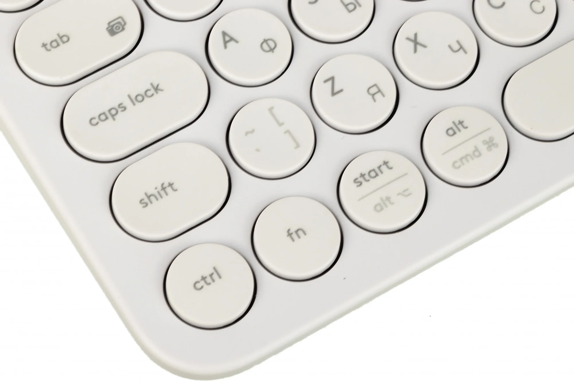 920-009589 - Клавиатура беспроводная Logitech K380, White, Bluetooth, оригинальная заводская РУС гравировка, [920-009589]