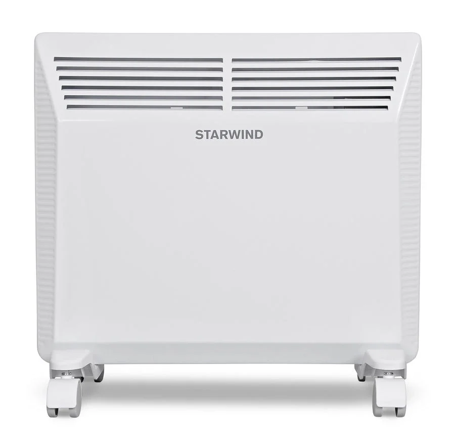 Конвектор электрический Starwind SHV5010, белый, 1000 Вт, 15 м2, термостат, 1 режим мощности