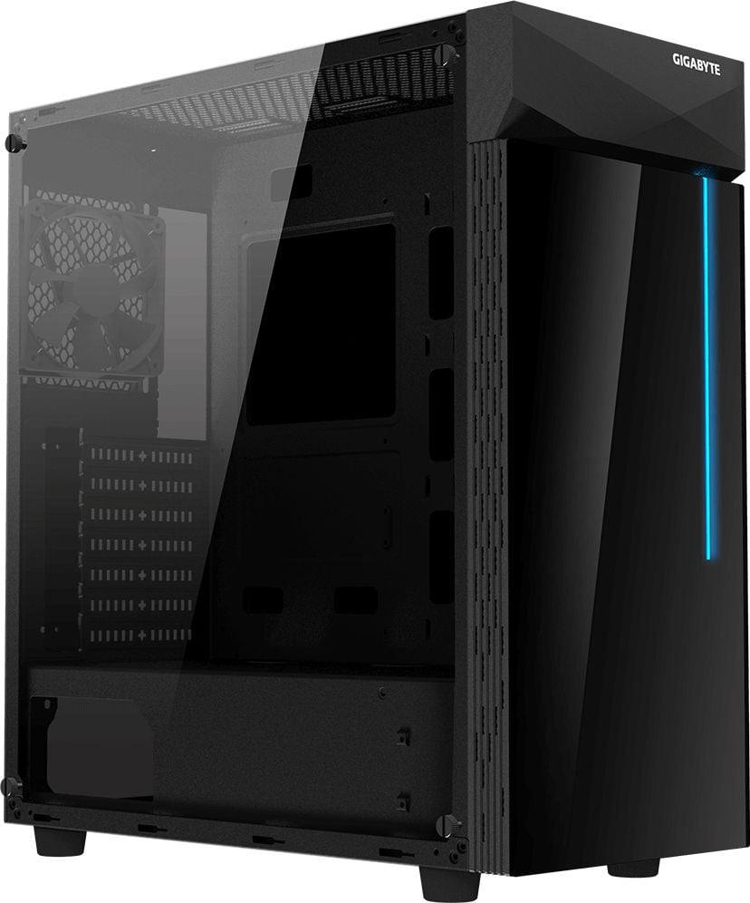 Компьютерный корпус GIGABYTE C200 GLASS MidiTower без Б/П ATX MicroATX MiniITX Цвет черный Gb-C200G
