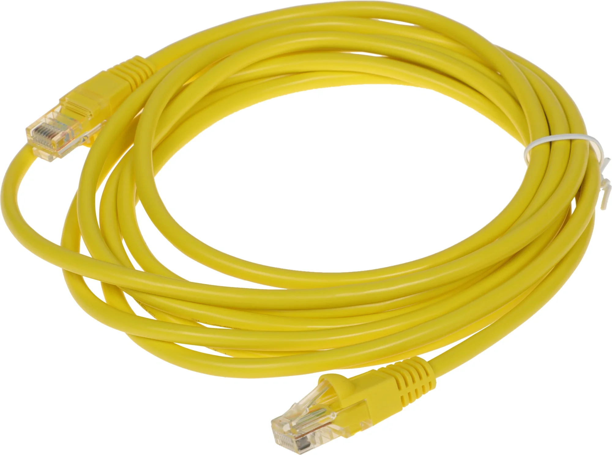 Патч-корд Buro UTP-5E-3M-Y, UTP cat.5E, 3м, желтый