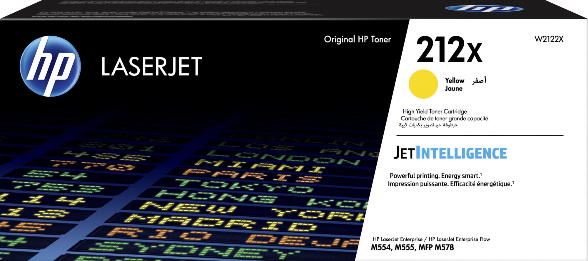 Тонер-картридж HP 212X Yellow для Color LJ Enterprise M555dn/M555x/M554dn MFP M578dn/M578f Flow MFP M578c (10000 стр) ( W2122X )