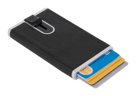Чехол для кредитных карт Piquadro Black Square  PP4825B3R/N черный натур.кожа