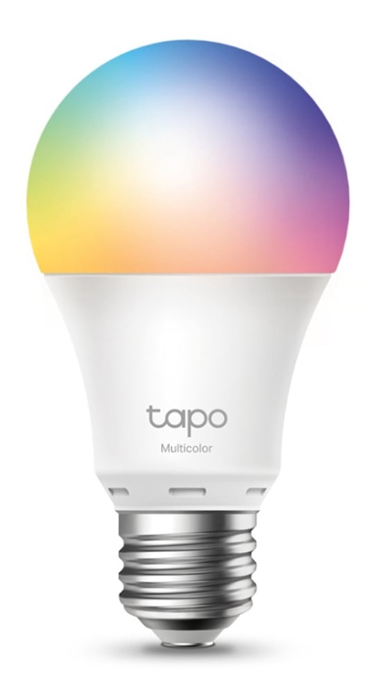 Умная многоцветная Wi‑Fi лампа Tapo Smart WiFi Bulb, A60 size，E27 base, 9.5W, 16 million colors, 2000k-6500k tunable white, 800 lumens brightness and diммable, 802.11b/g/n 2.4G WiFi connection, work with 200-240 V, 50/60 Hz power voltage and frequency, work with Yandex Alice/Goo