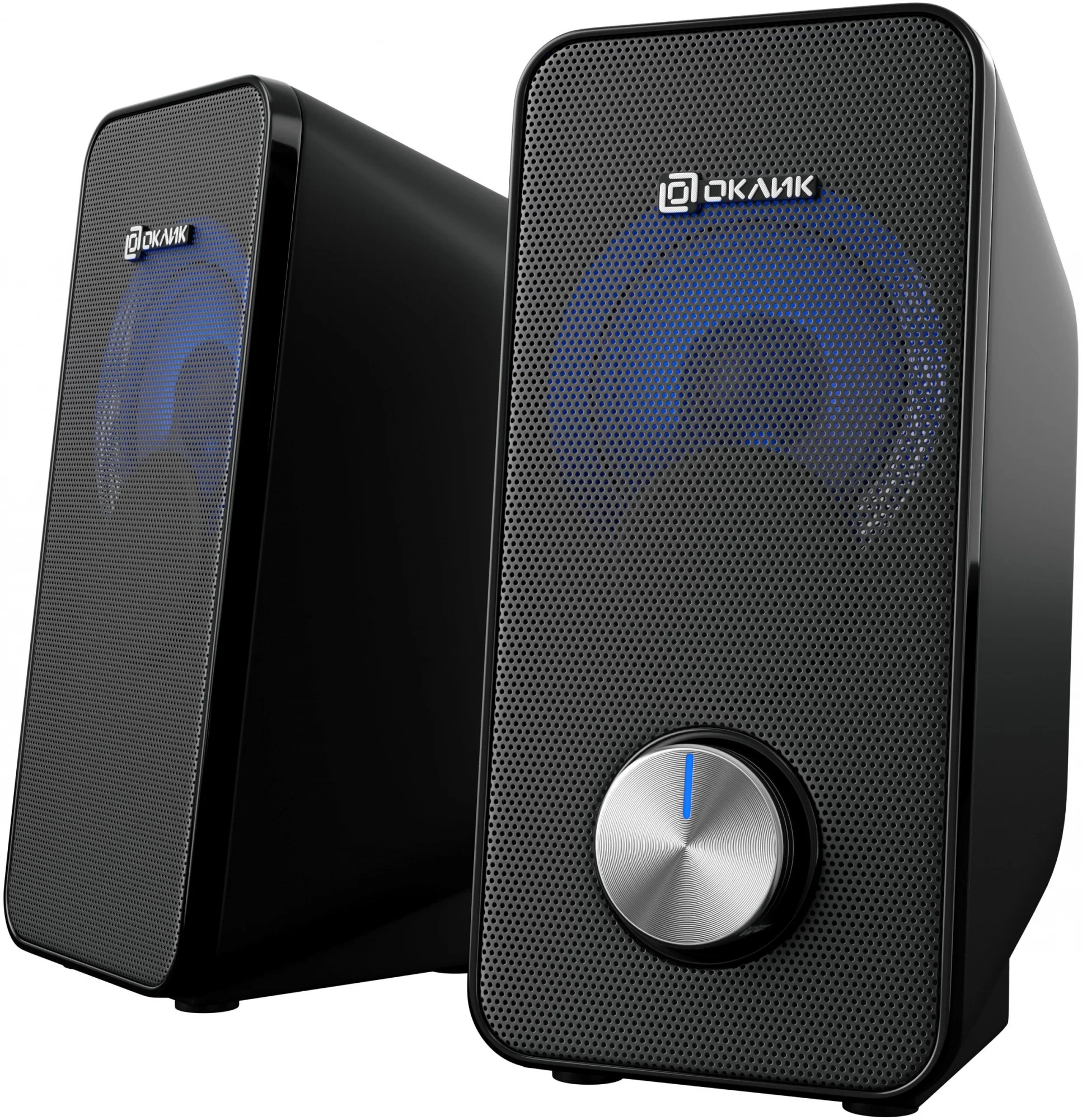 Колонки OKLICK OK-122 Black (2x2W, питание  от USB) <1458492>