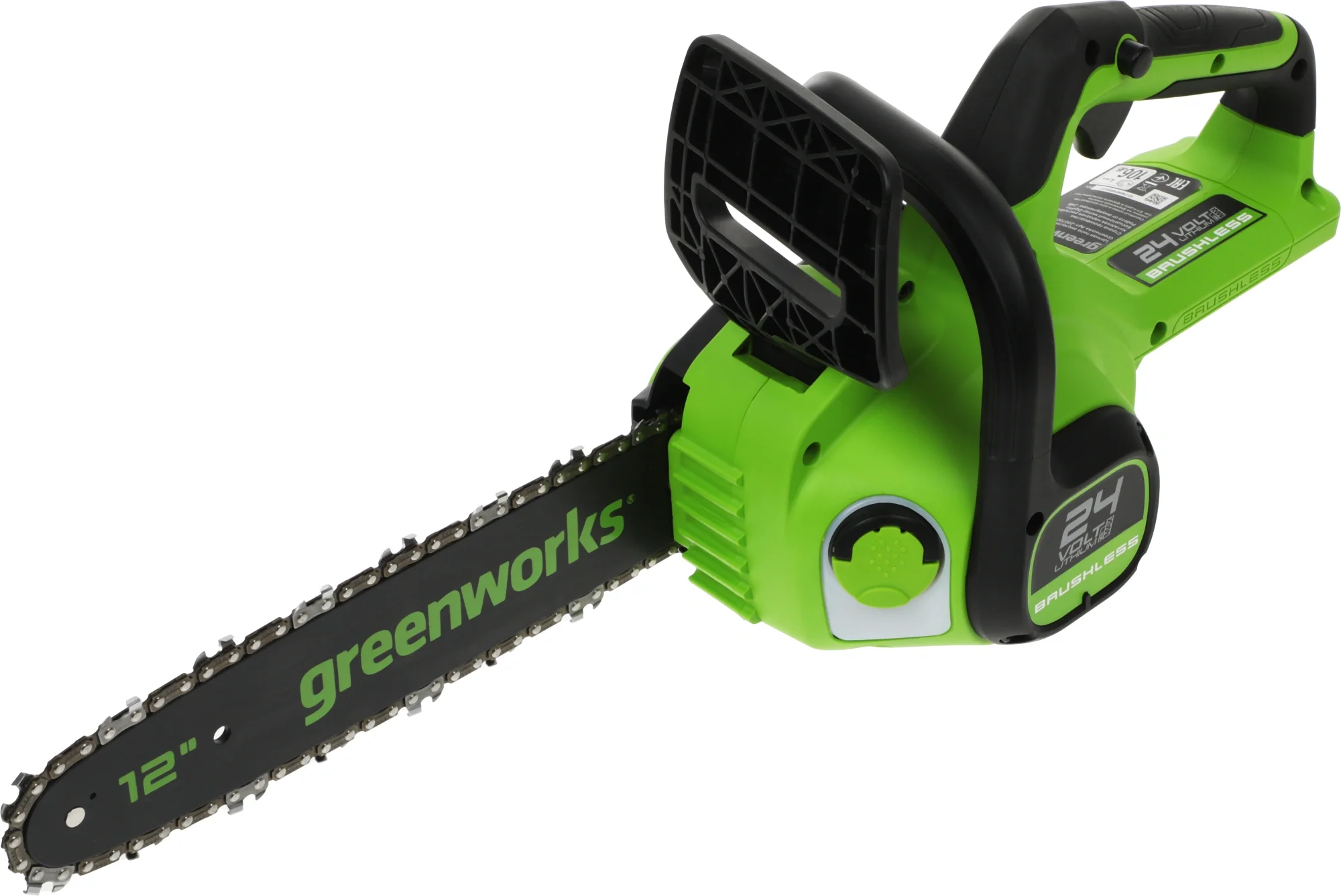 Пила цепная Greenworks 2007007, 24V, 30см, бесщеточная, без АКБ и ЗУ