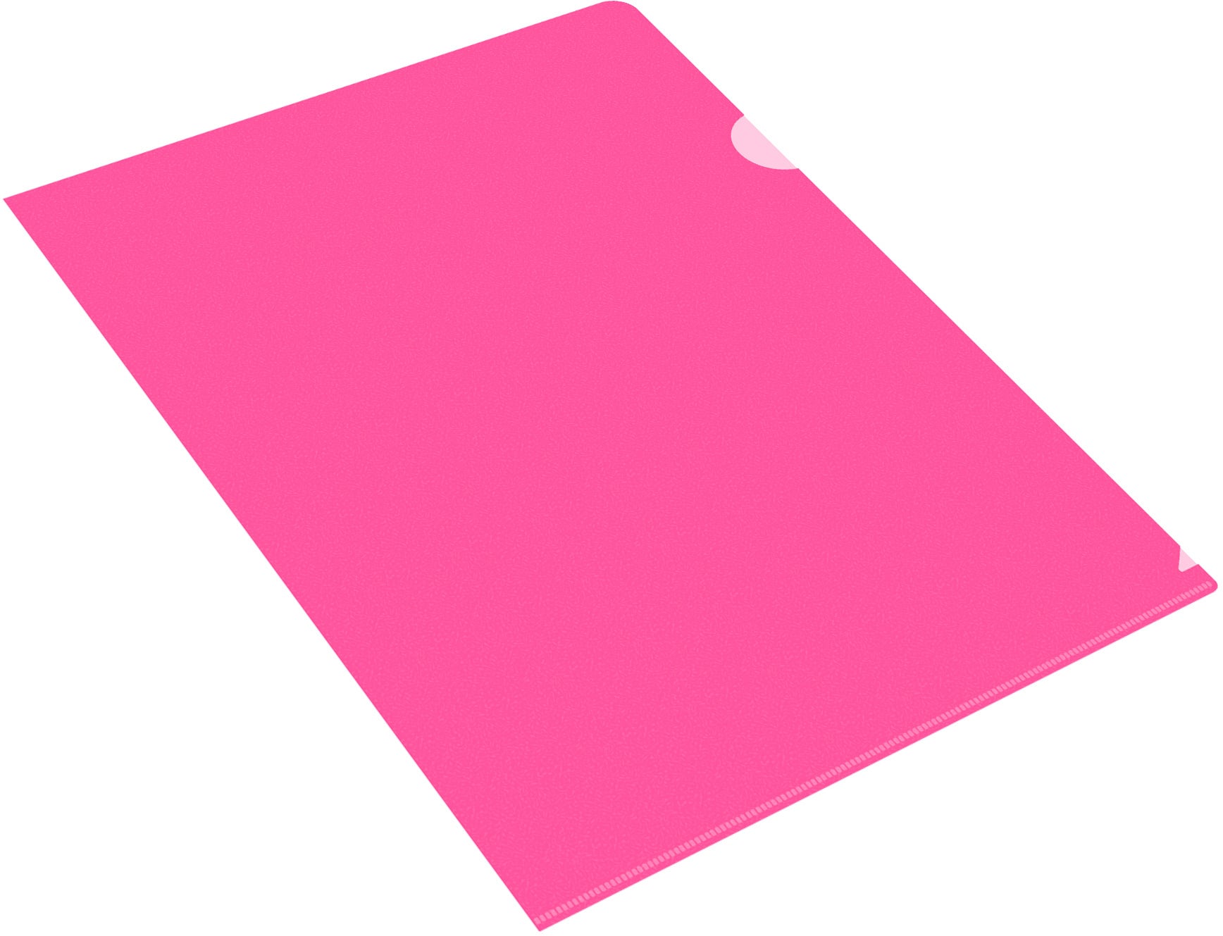 Папка-уголок Бюрократ Double Neon DNECPINK A4, пластик, 0.18мм, розовый