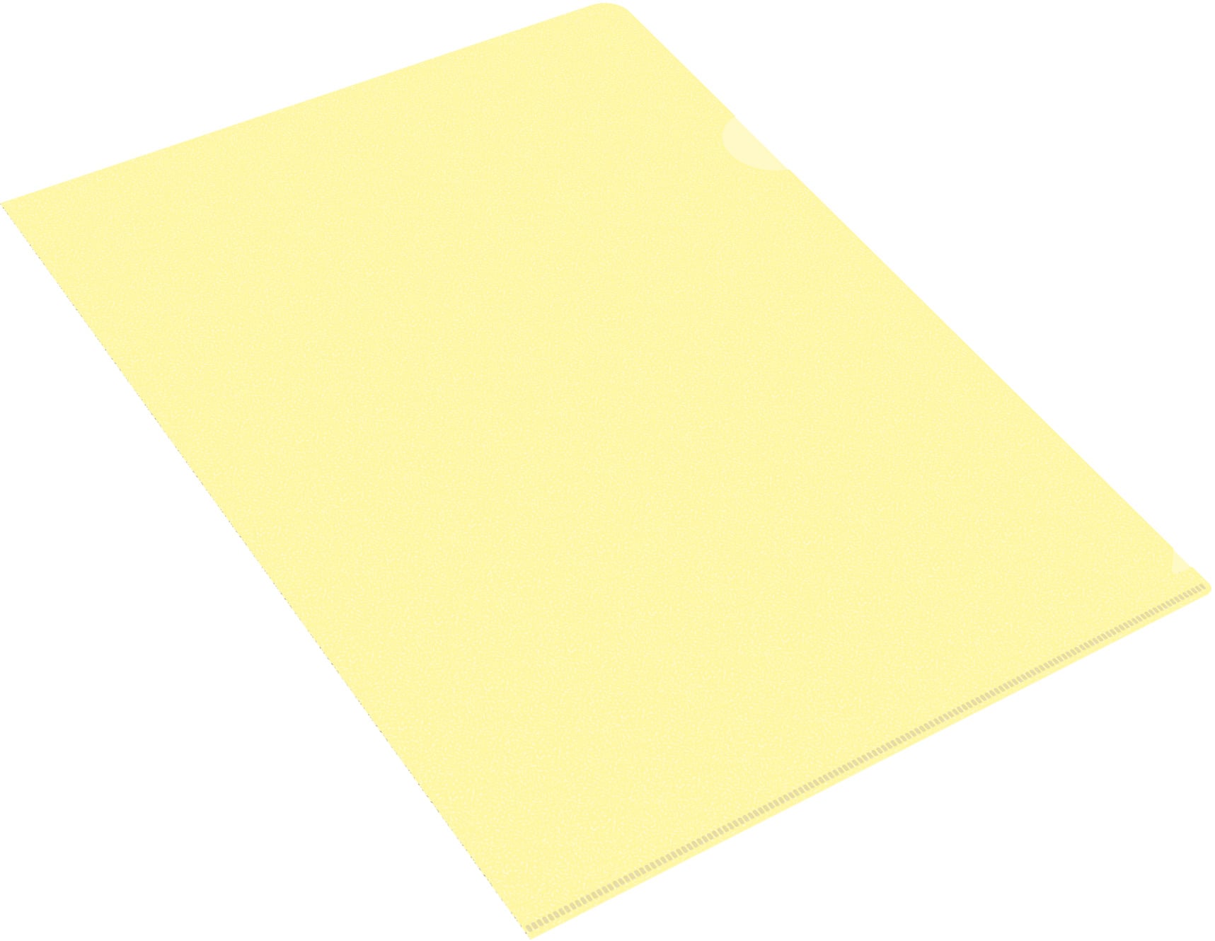 Папка-уголок Бюрократ Pastel -EPAST/YEL A4, пластик, 0.18мм, желтый