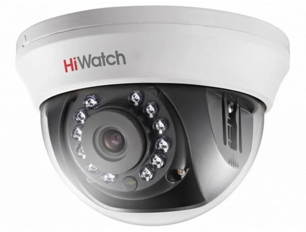 2Мп внутренняя купольная HD-TVI камера с ИК-подсветкой до 20м, 1/2.7" CMOS матрица; объектив 2.8мм; угол обзора 103; механический ИК-фильтр; 0.01 Лк@F1.2; OSD DWDR BLC DNR; Smart ИК; видеовыход: 1 х HD-TVI/AHD/CVI/CVBS;-20С до +45С; 12В DC15% 4Вт макс.
