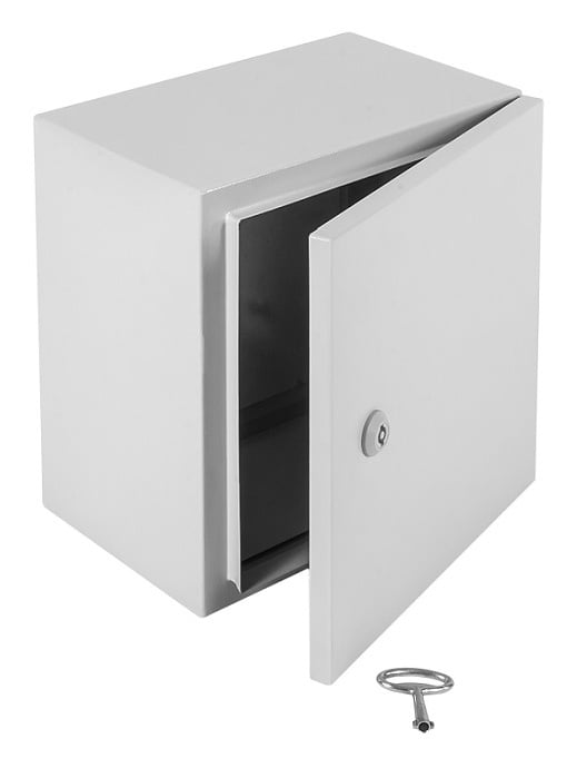 EMW-800.600.300-1-IP66 Шкаф электротехнический настенный Elbox EMW IP66 800х600х300 мм (ВхШхГ) дверь: металл корпус: металл цвет: серый