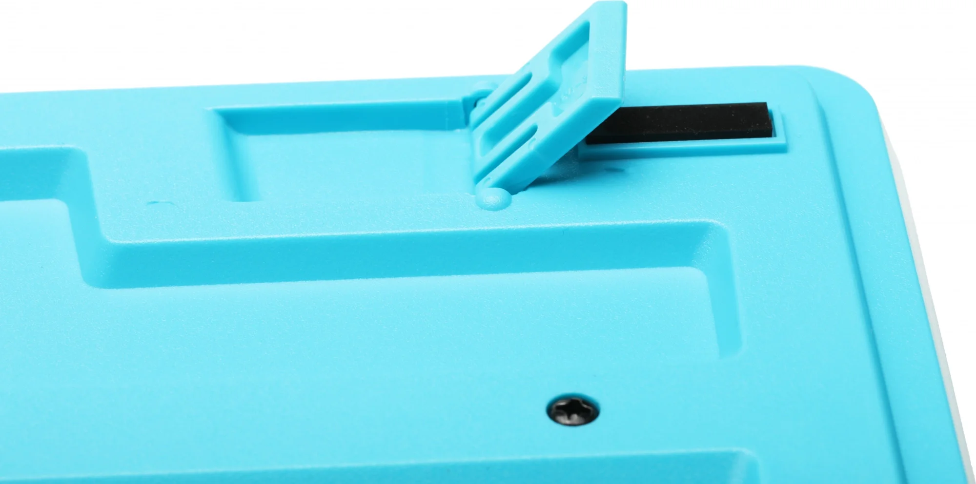 Клавиатура A4Tech FKS10 черный/синий USB (подставка для запястий) (FKS10 BLUE) кабель 1.5м