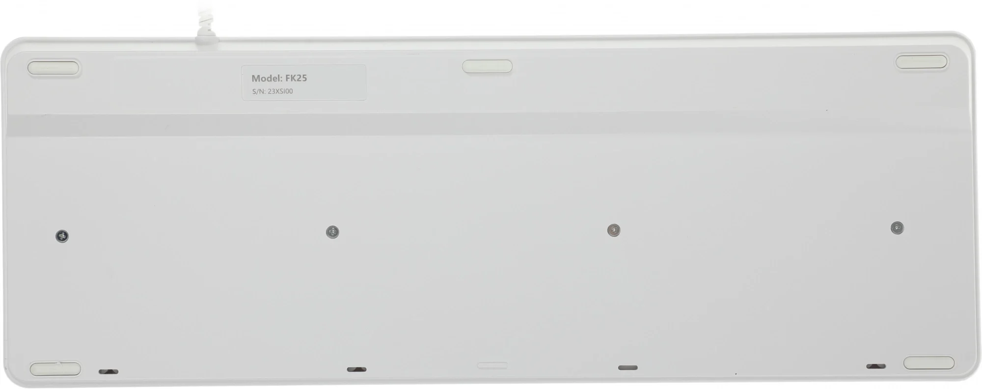 Клавиатура A4Tech FK25 белый/серый USB slim (FK25 WHITE) кабель 1.5м