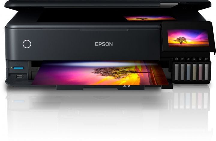 МФУ струйный Epson L8180 (C11CJ21403/402/504/502) A3 Duplex Net WiFi черный