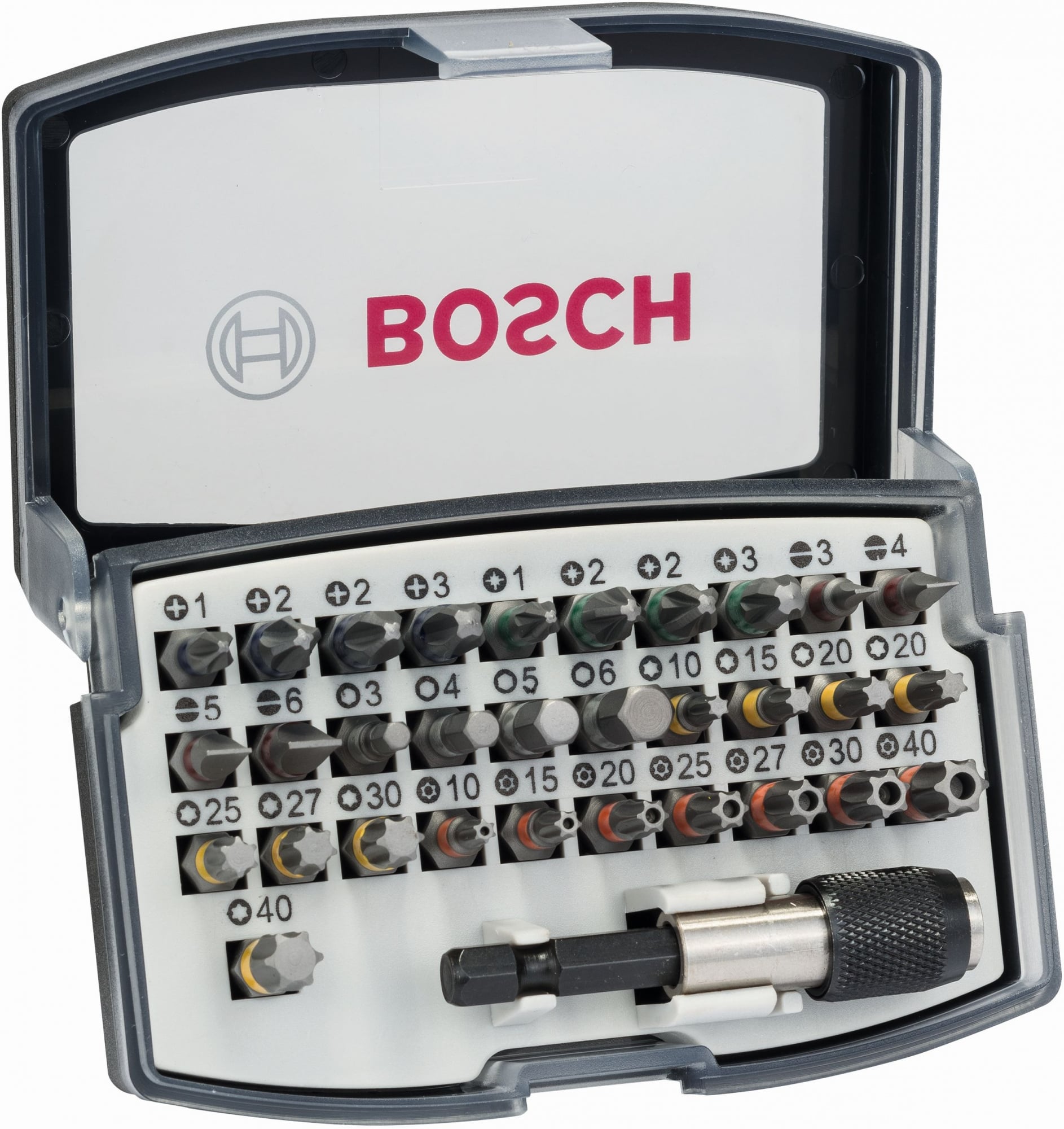 2607017319 Набор бит Bosch Extra Hard () универсал.  (32пред.) для шуруповертов