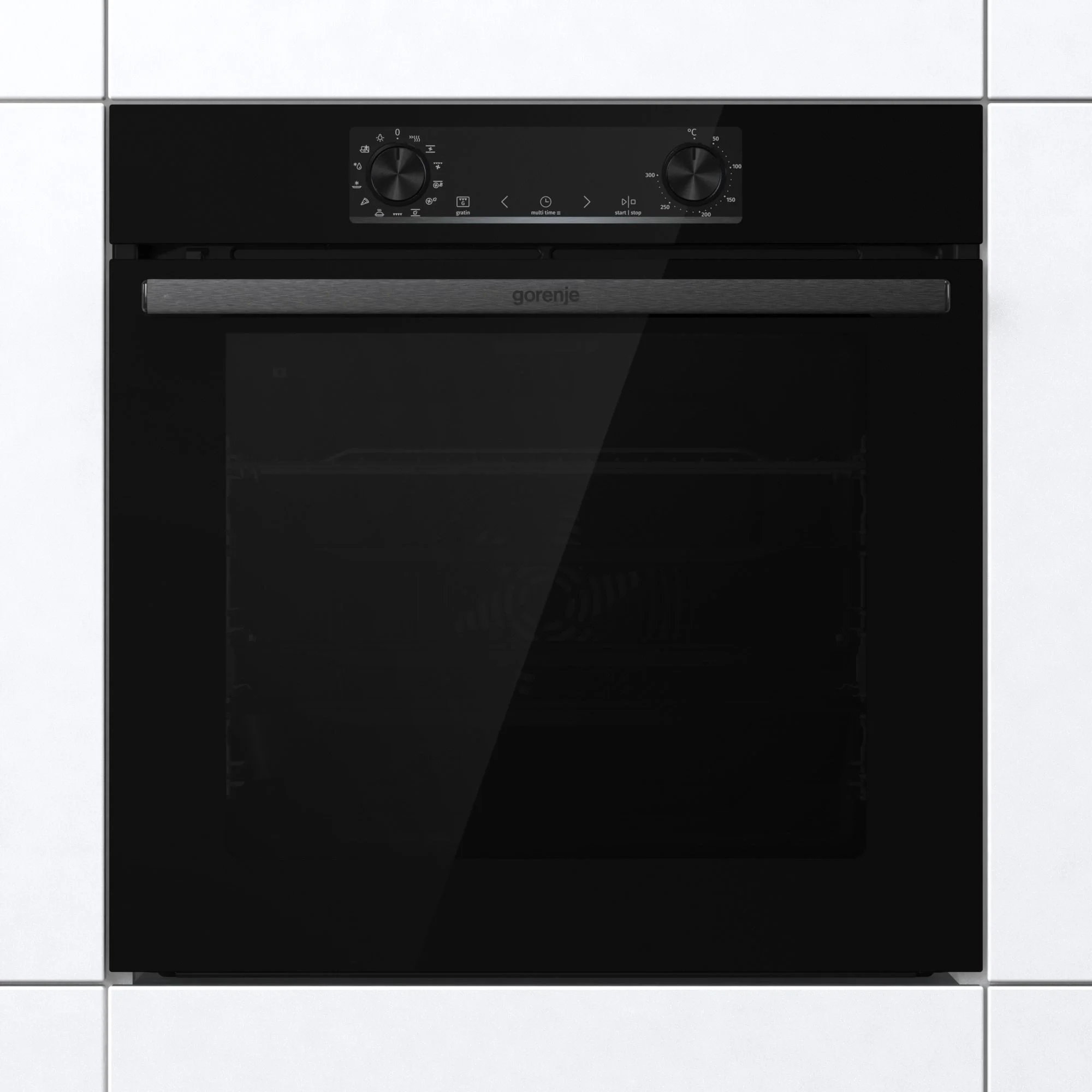 Gorenje Духовой шкаф Gorenje BPS6737E14BG (Essential / чёрный / SilverMatte / IconLED / GentleBake / AirFry / телескоп / пиролиз)
