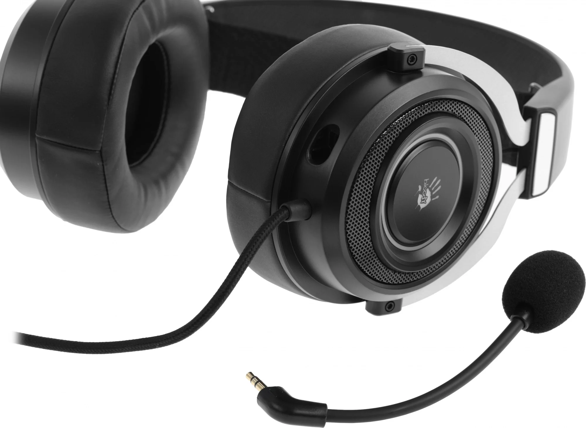 Наушники с микрофоном A4Tech Bloody G535 черный/серебристый 2м мониторные USB оголовье (G535 (BLACK+SILVER) USB)