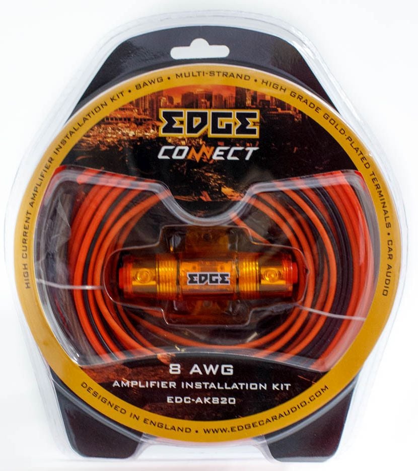 Набор проводов Edge EDC-AK820, красный/черный, 2-канальный
