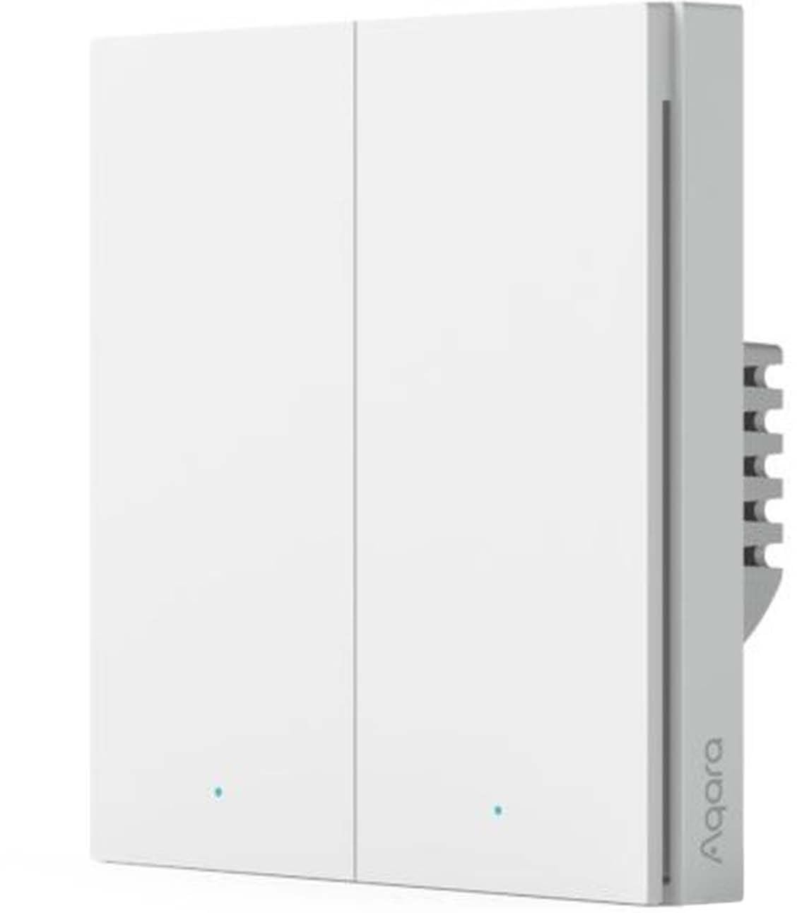 Умный дом Aqara Выключатель двухклавишный Smart Wall Switch H1 EU (WS-EUK04 graphite) bp (WS-EUK04 graphite плохая упаковка)