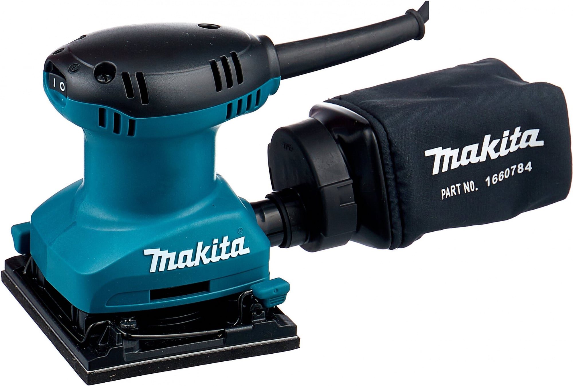 Makita BO4557 Вибрационная шлифовальная машина [BO4557] {200Вт,114х140мм,14000об\м,ампл-1.5мм,0.9кг,кор,п\сборник,зажим }