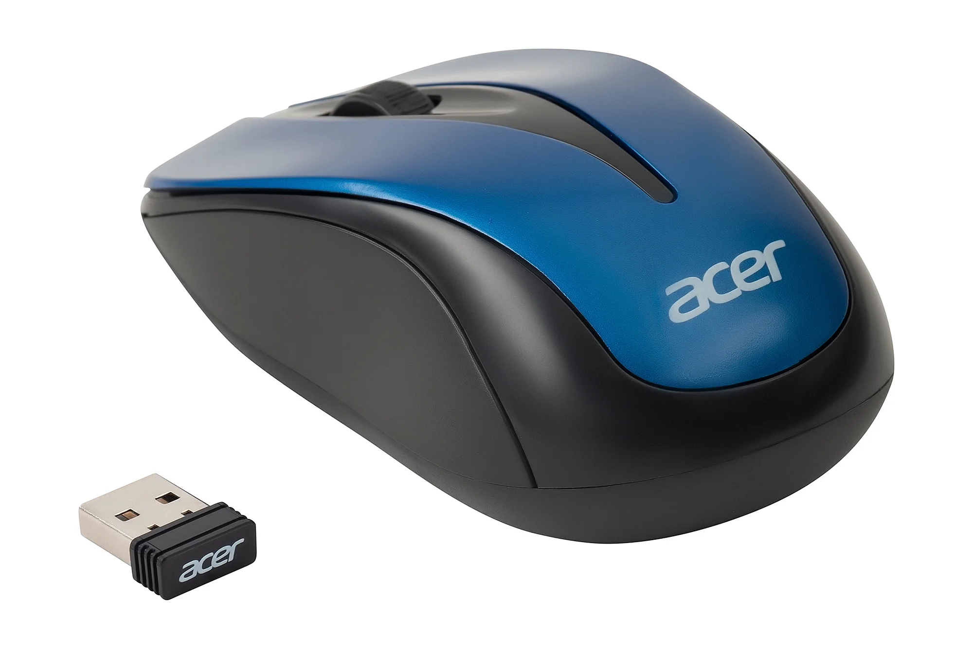 Мышь Acer - OMR132, Беспроводная, 10 метров, Optical, 1000 dpi, 2 btns, цвет синий, ZL.MCEEE.01F