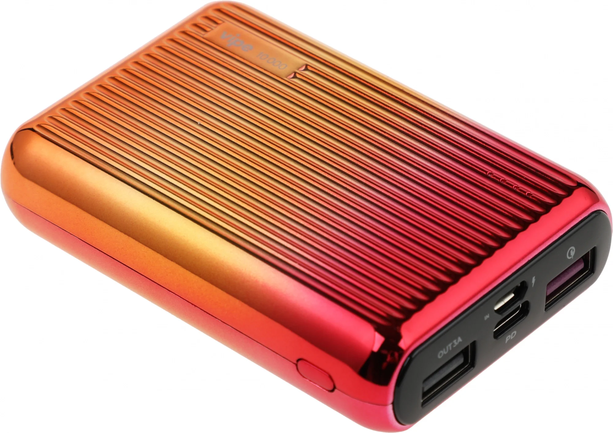 VPPBONYX10KHRED Мобильный аккумулятор Vipe Onyx 10000mAh QC3.0/PD3.0 18W 3A USB-A/USB-C  красный  ()