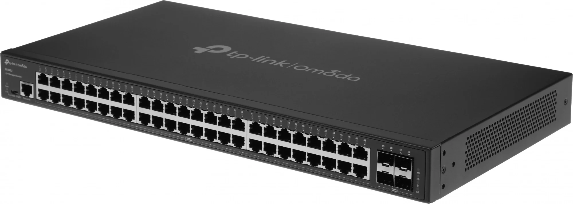 Коммутатор TP-Link SG3452, L2, 48×1GbE, 4×SFP+