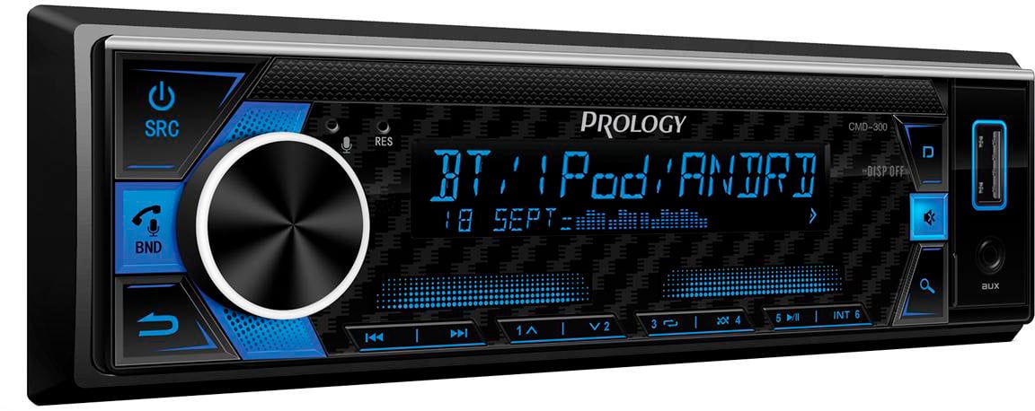 Автомагнитола Prology CMD-300 1DIN 4x55Вт AUX DSP 3 ПДУ RDS (PRCMD300)