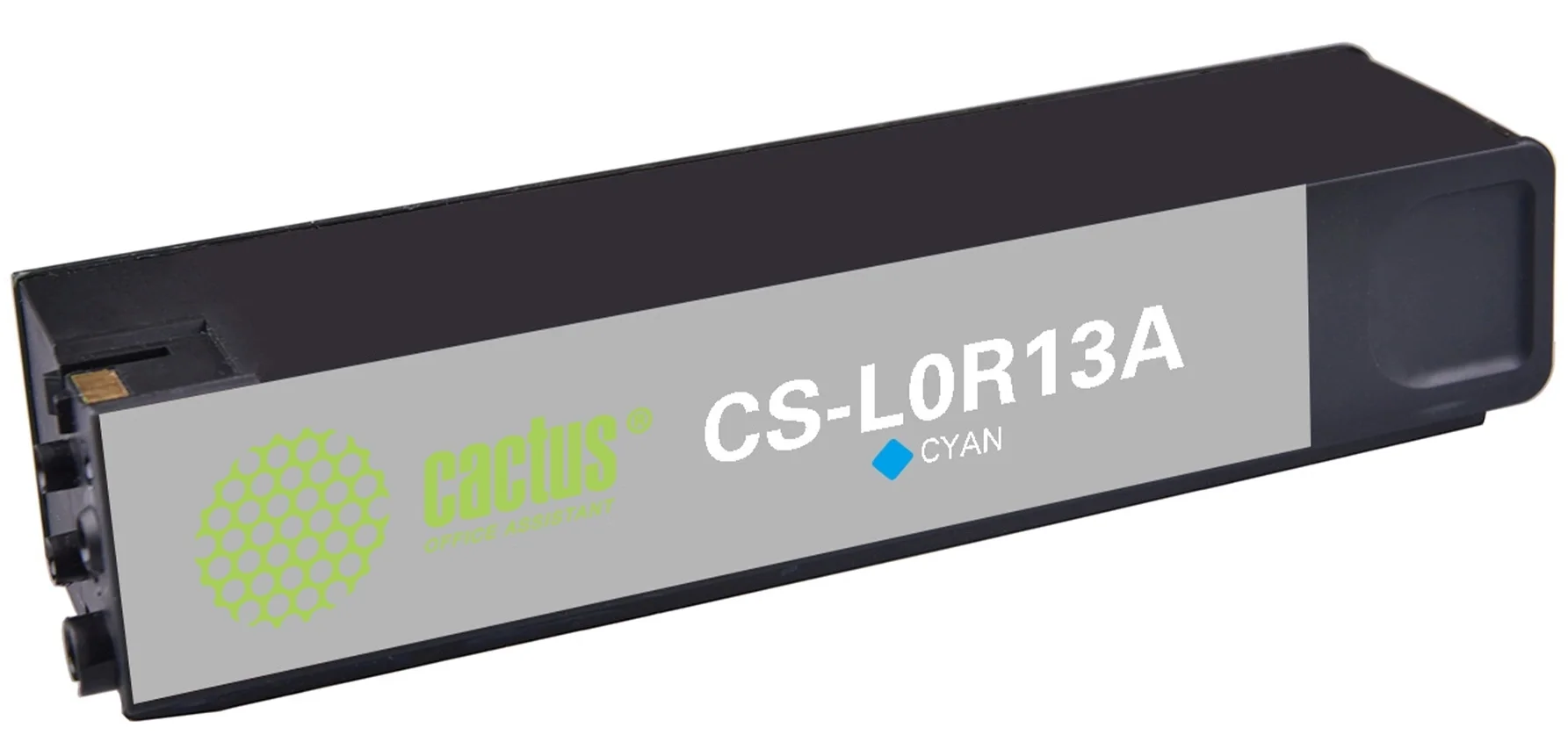 Картридж струйный Cactus CS-L0R13A 981C голуб.пигм. (240мл) для HP PageWide Enterprise Color 556dn/556xh/Flow MFP586z с чипом