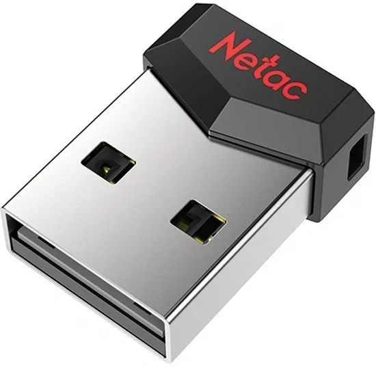 USB накопитель Netac - UM81, USB Type A (USB 2.0), 16 ГБ, цвет чёрный, NT03UM81N-016G-20BK