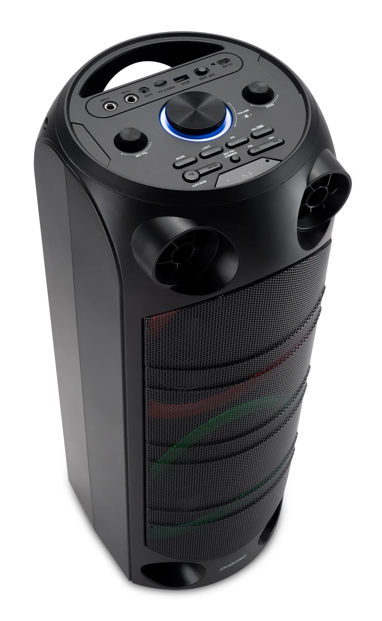 Портативная акустика 2.0 Digma D-MC1720, 500Вт, черный (MC1720B)
