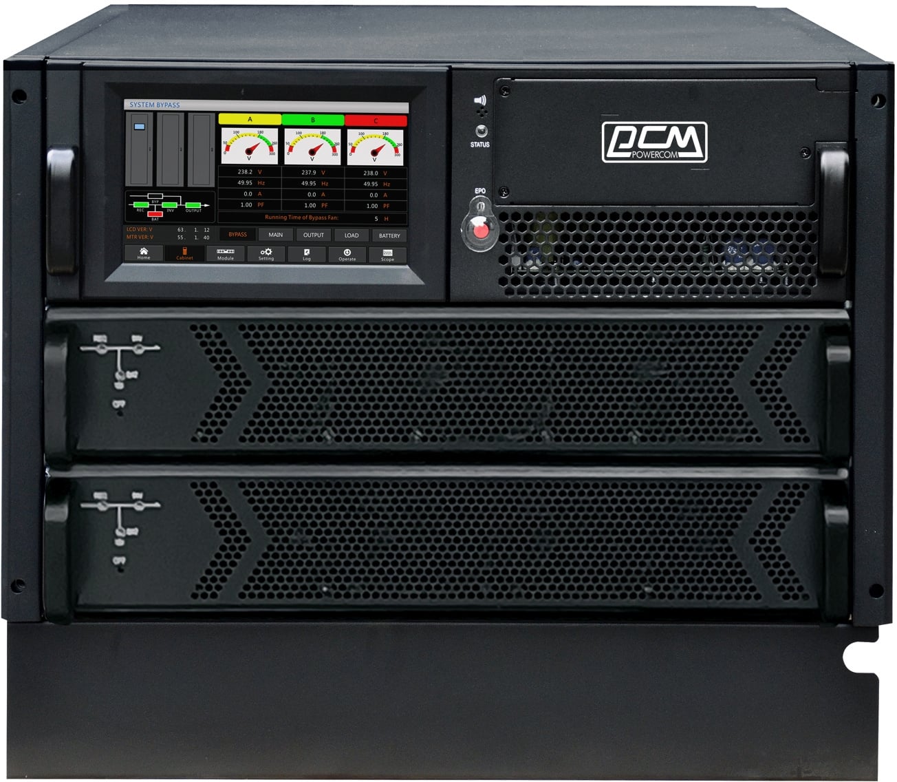 VGD-II-30R33 Источник бесперебойного питания Powercom Vanguard-II-33  (Empty modular  cabinet) 30000Вт 30000ВА