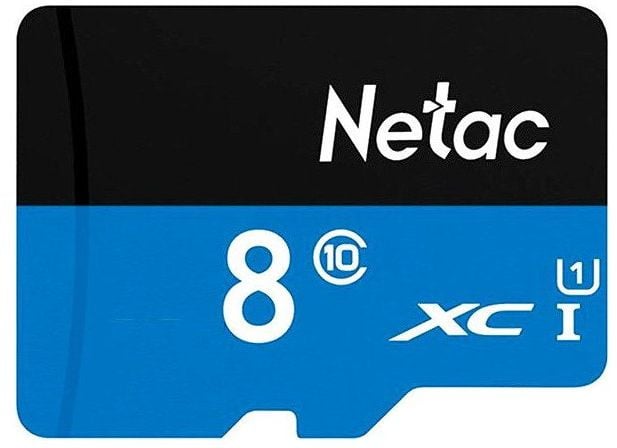 <095598> Карта памяти microSD . 8Gb Netac P500 Class 10, 80MB/s, без SD адаптера [NT02P500STN-008G-S]