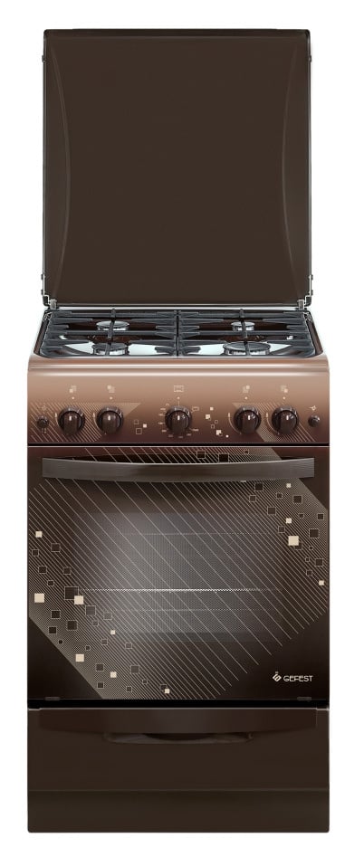 Плита газовая Gefest ПГ 5100-02 0310 коричневый, конфорок 4 шт, духовка 52 л, 50 см x 85 см x 58.5 см
