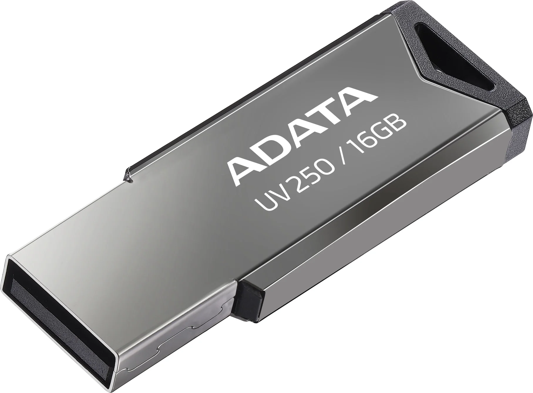USB накопитель ADATA - UV250, USB Type A (USB 2.0), 16 ГБ, цвет серебристый, AUV250-16G-RBK