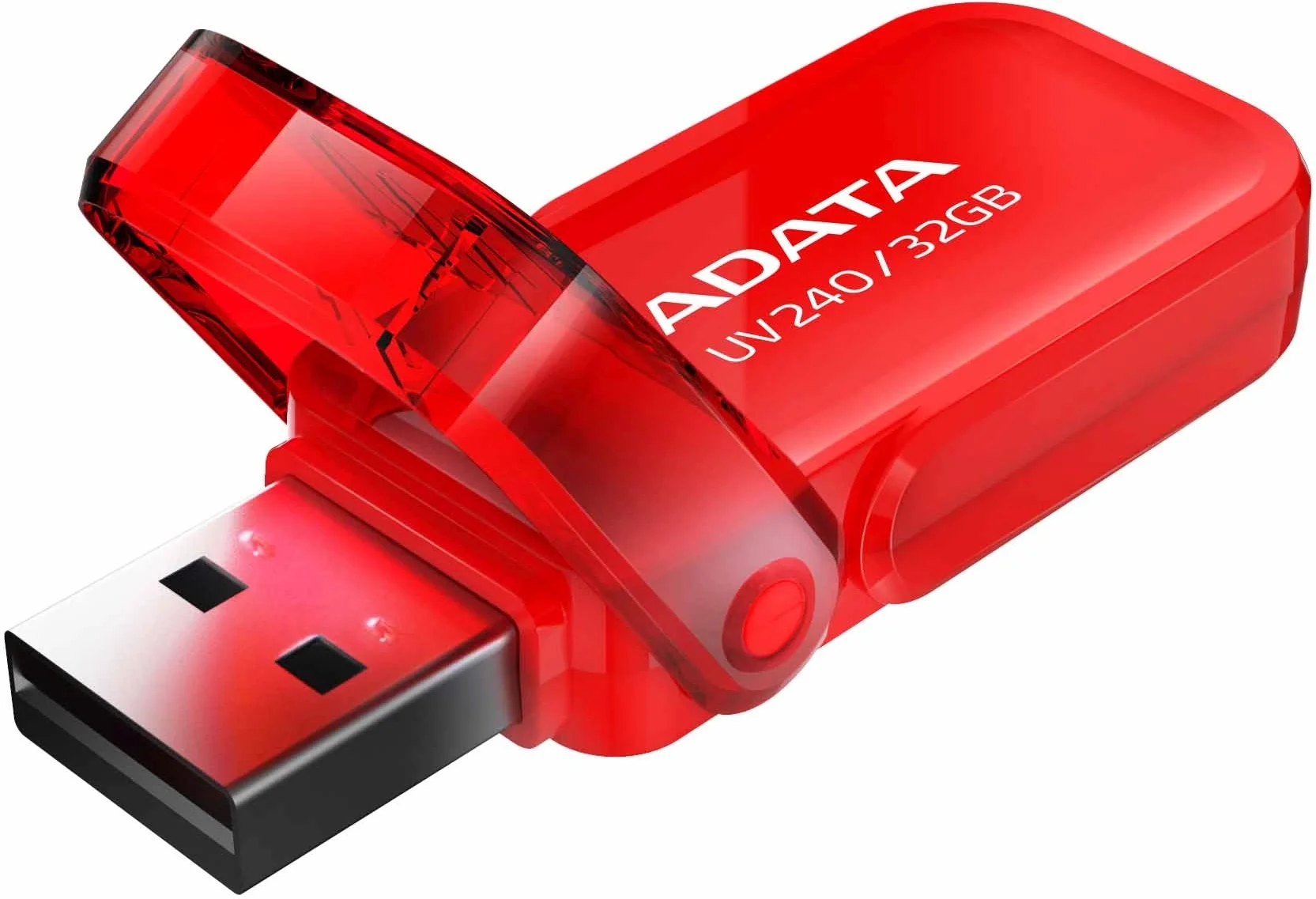 USB накопитель ADATA - UV240, USB Type A (USB 2.0), 32 ГБ, цвет красный, AUV240-32G-RRD