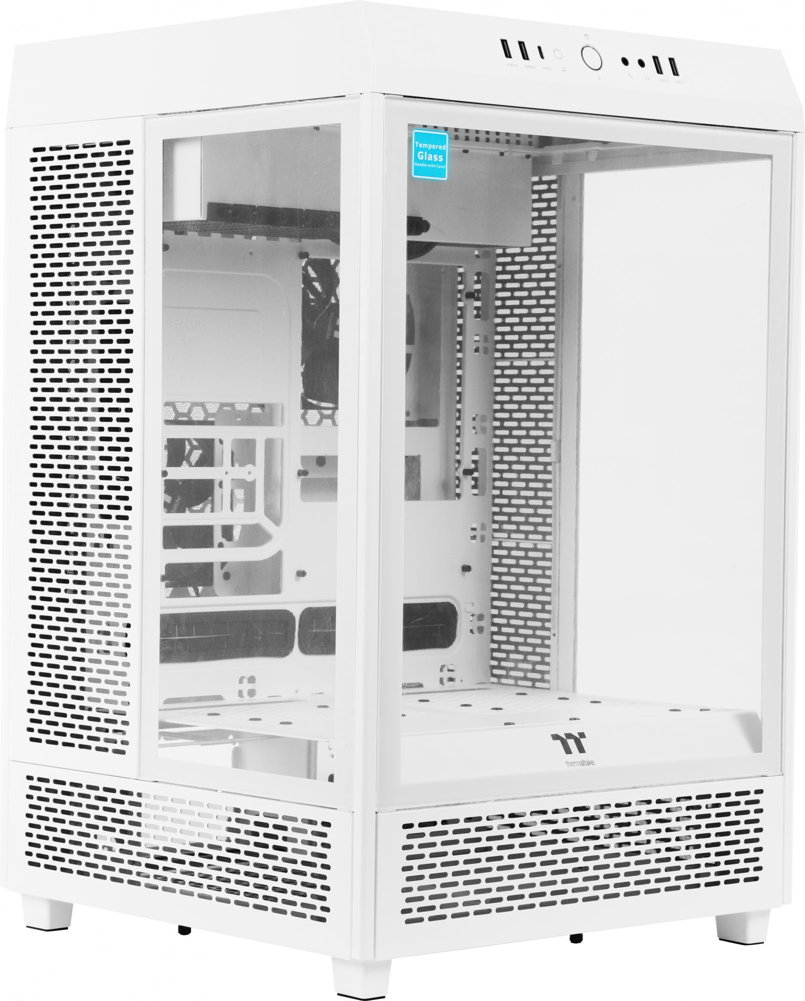 Компьютерный корпус Thermaltake The Tower 500 Snow CA-1X1-00M6WN-00 White,Win,SPCC,Tempered Glass*3,120мм Standard Fan*2
