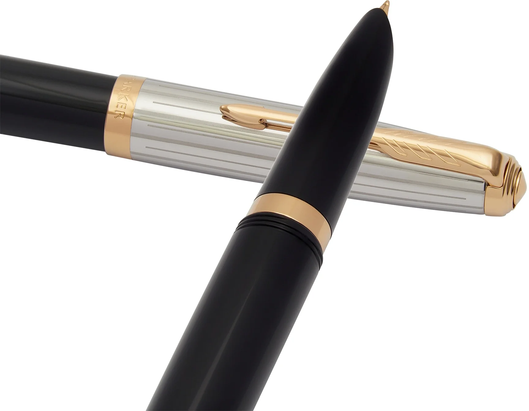 Ручка перьевая Parker 51 Premium (CW2169030) Black St.Steel GT, F, сталь нержавеющая, подарочная коробка