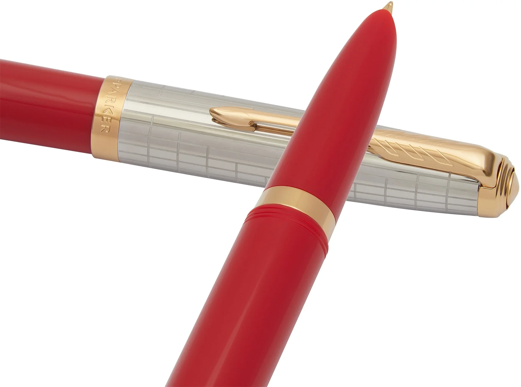 Ручка перьевая Parker 51 Premium (CW2169071) Red Rage GT, F, сталь нержавеющая, подарочная коробка