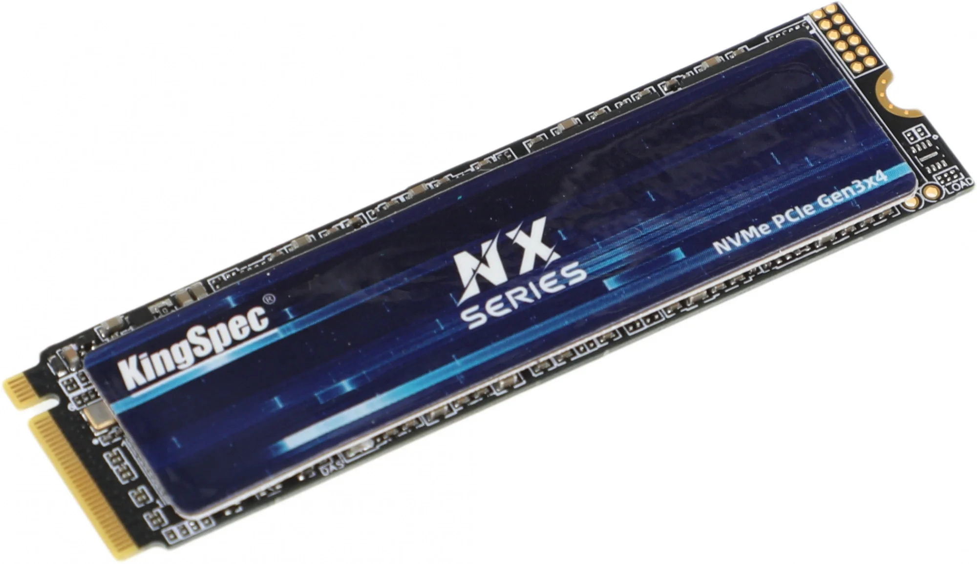 Твердотельный накопитель/ Kingspec SSD NX-2TB 2280, 2048GB, M.2(22x80mm), NVMe, PCIe 3.0 x4, 3D TLC, R/W 3500/3200MB/s, IOPs 380 000/320 000, TBW 2000, DWPD 0.89 (3 года)