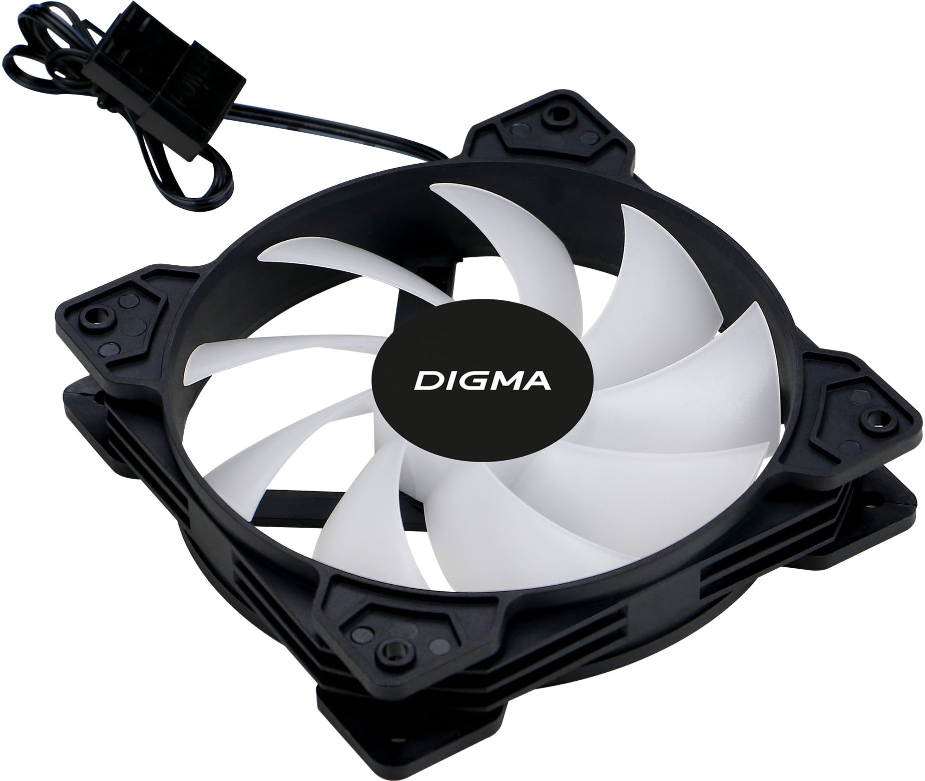 Вентилятор Digma DFAN-FRGB1, 120мм, RGB, 3-pin/4-pin