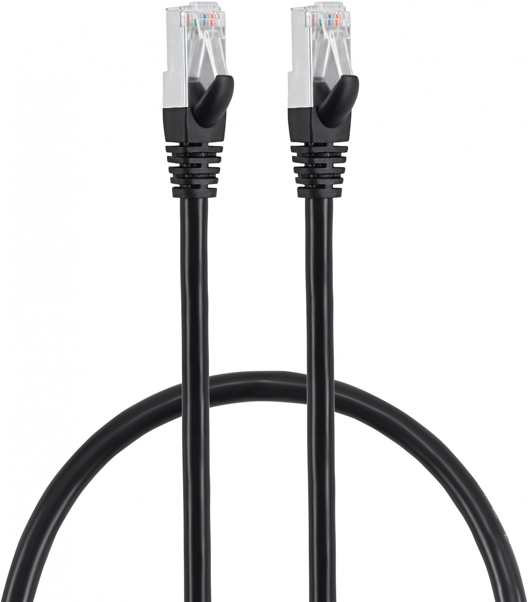 Патч-корд Buro BU-7-0.5M STP 4 пары cat.7 CCA molded 0.5м черный RJ-45  (m)-RJ-45  (m)