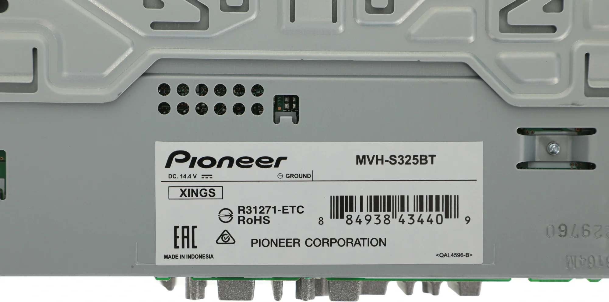 Автомагнитола Pioneer MVH-S325BT 1DIN 4x50Вт 1 ПДУ RDS