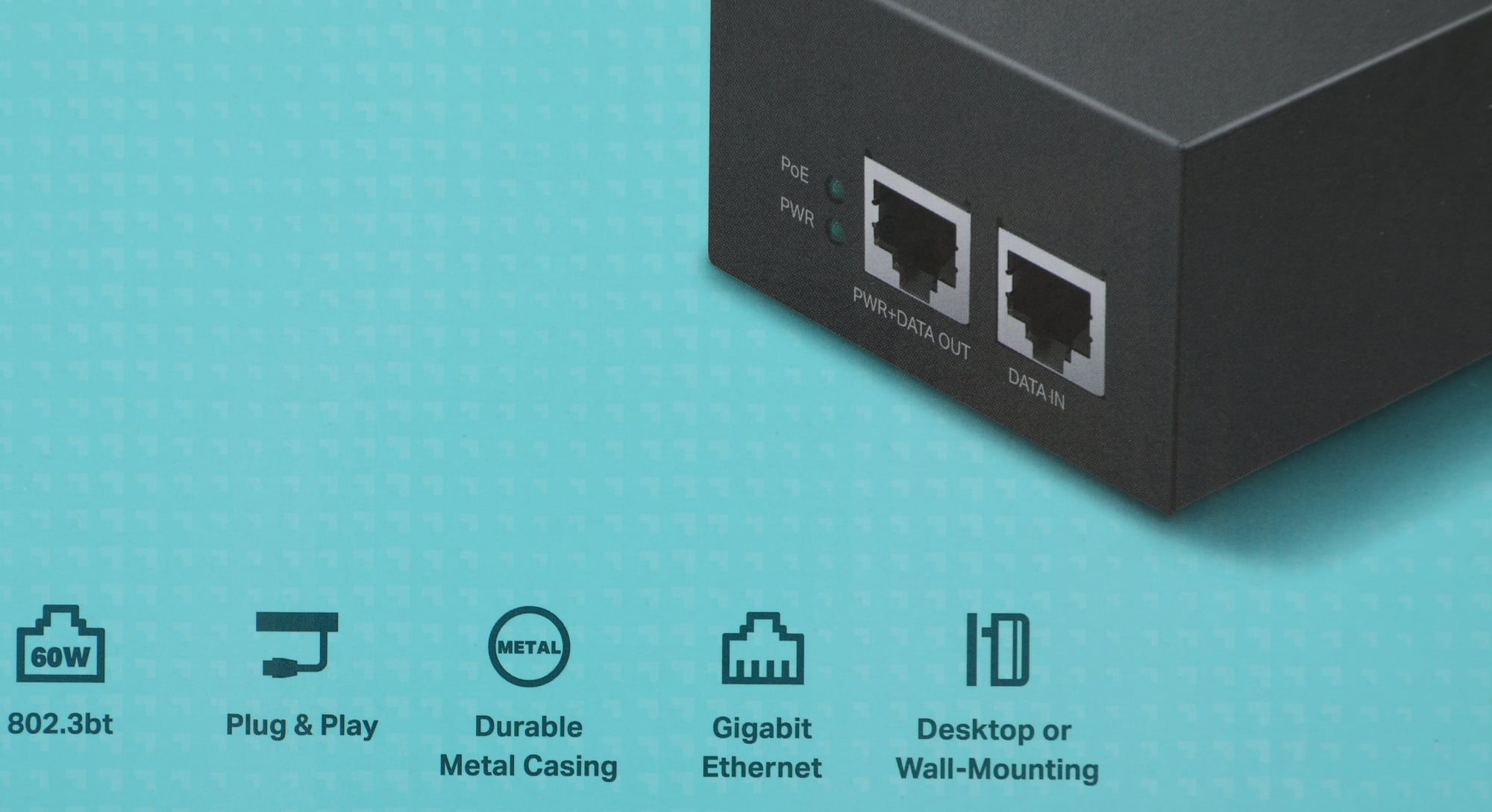 Инжектор PoE TP-Link POE170S 10/100/1000BASE-T 100-240В(АС)
