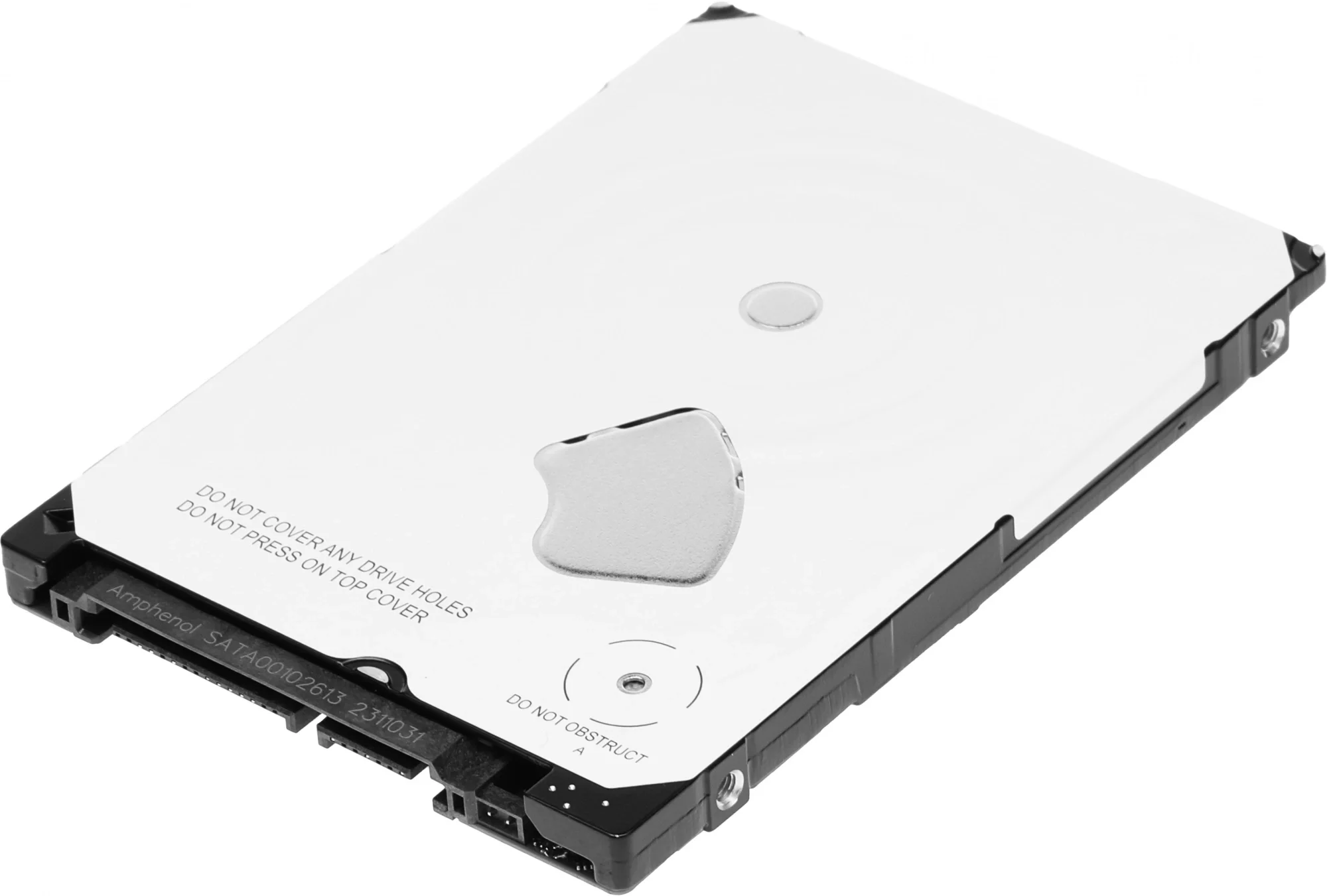 Диск HDD Western Digital - Blue, для ноутбука, SATA, 6 Гб/с, 2.5", 2 ТБ, 5400 rpm, 128MB, 7мм, WD20SPZX