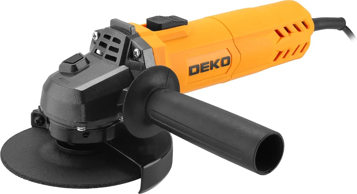 Углошлифовальная машина Deko DKAG750 750Вт 12000об/мин рез.шпин.:M14 d=125мм (063-4164)