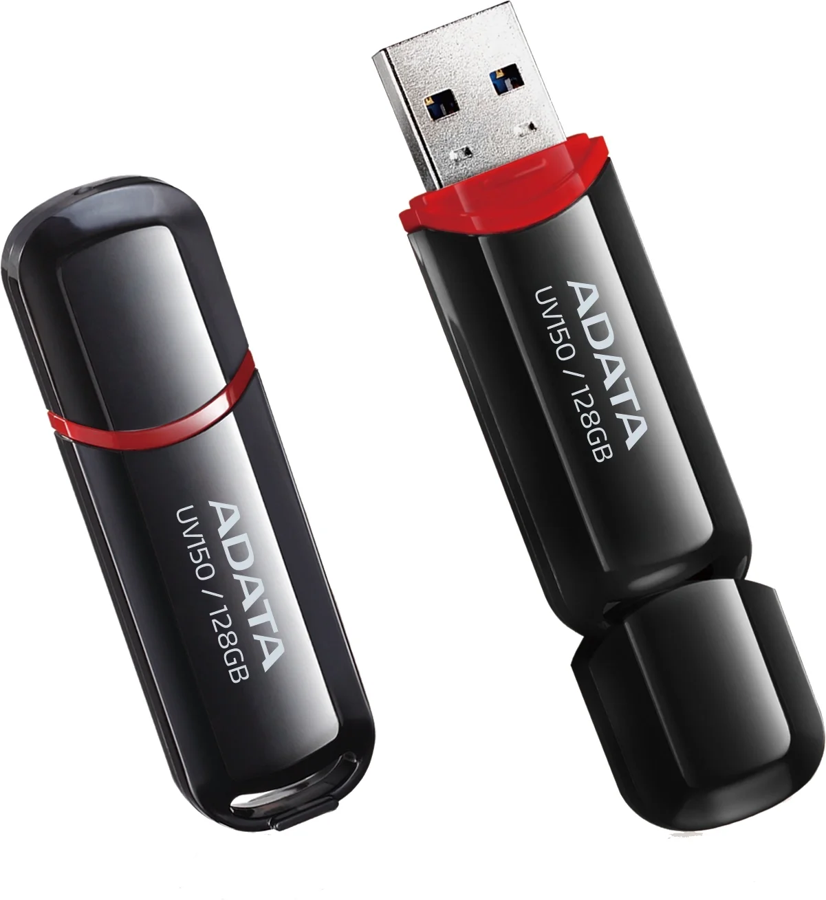 USB накопитель ADATA - DashDrive UV150, USB Type A (USB 3.2 Gen 1), 128 ГБ, цвет чёрный, AUV150-128G-RBK